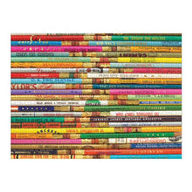 phat dog vintage pencils 1000 piece foil stamped puzzle