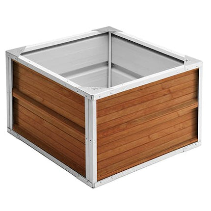 raised garden bed 60 cm x 60 cm x 41 cm wood finish