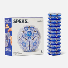 set of 12 cobalt magnetic pentagons