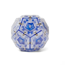 set of 12 cobalt magnetic pentagons