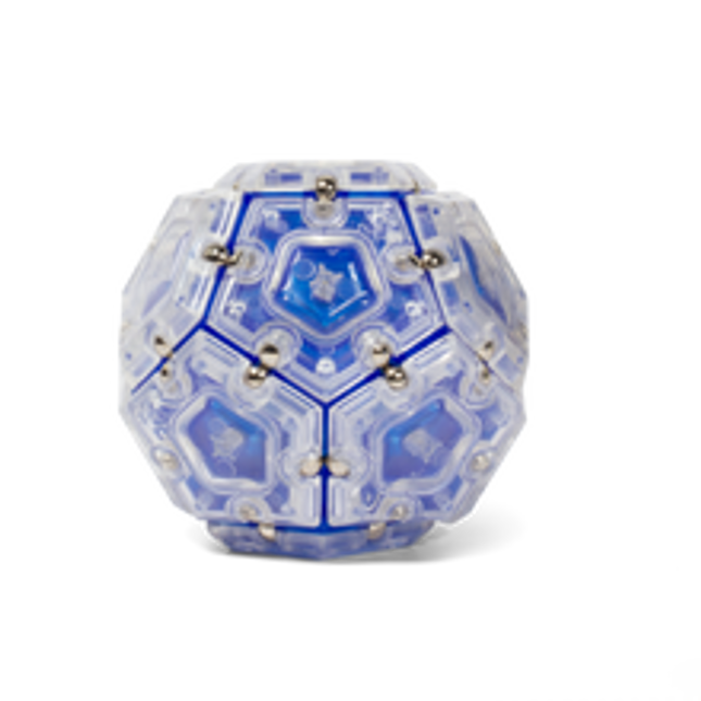 set of 12 cobalt magnetic pentagons