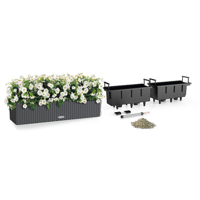 lechuza balconera cottage planter 80 granite