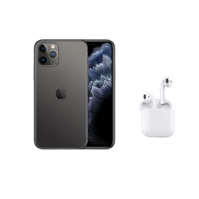 iPhone 11 Pro 256GB 5.8" Space Grey + Airpods 2nd Gen Bundle