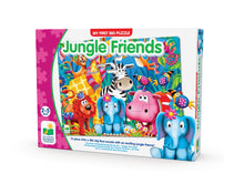 my first big floor puzzle jungle friends