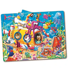 my first big floor puzzle ocean friends