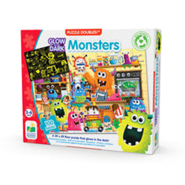 puzzle double glow in the dark monsters