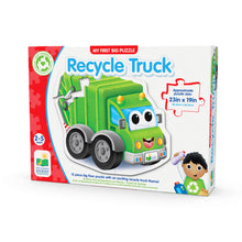 my first big floor puzzle vehicle recycle truck