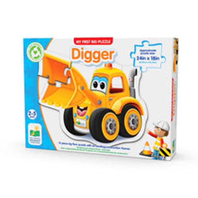 my first big floor puzzle vehicle digger