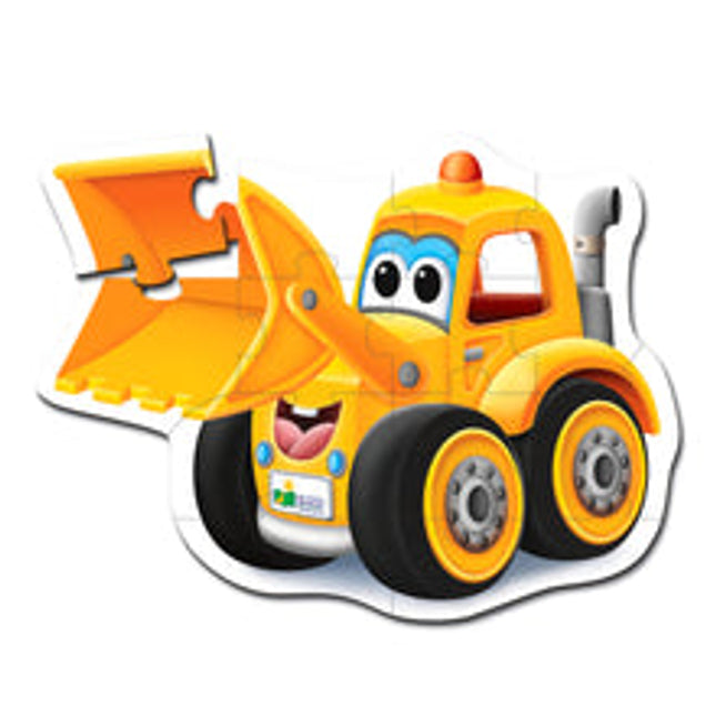 my first big floor puzzle vehicle digger
