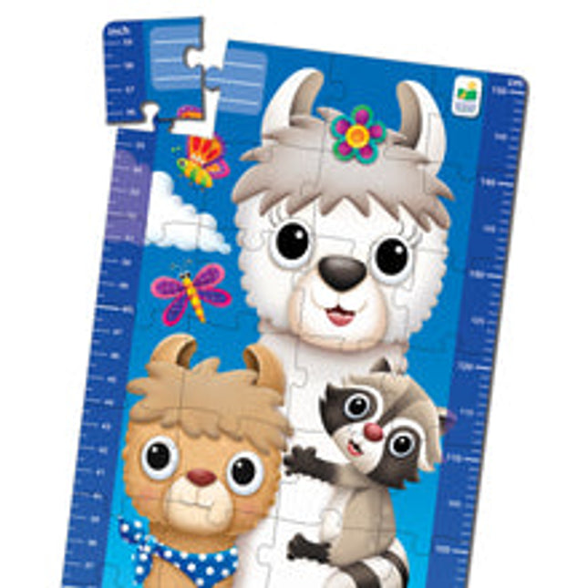 long tall puzzles animal friends growth chart