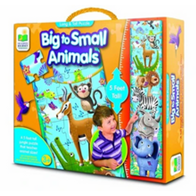 long and tall puzzles big to small animals