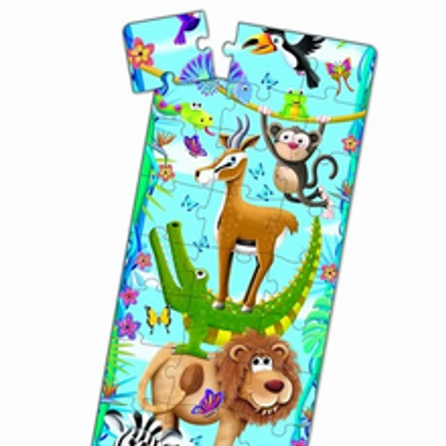 long and tall puzzles big to small animals