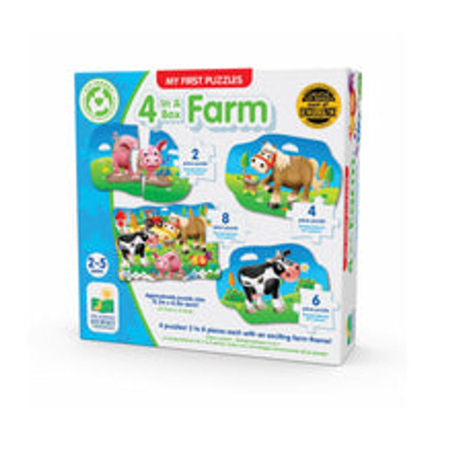 my first puzzle sets 4 in a box puzzles farm