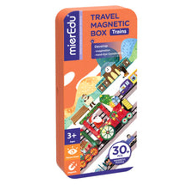 travel magnetic puzzle box trains
