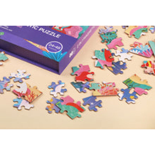 2 in 1 unicorn and mermaid magnetic puzzle