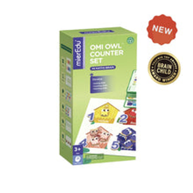 mi maths brain omi owl counter set magnetic