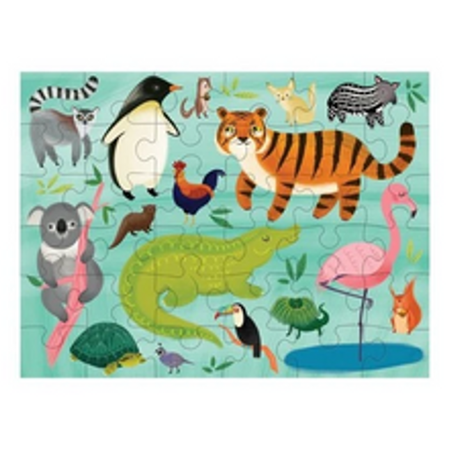 animals of the world puzzle to go 36 pc