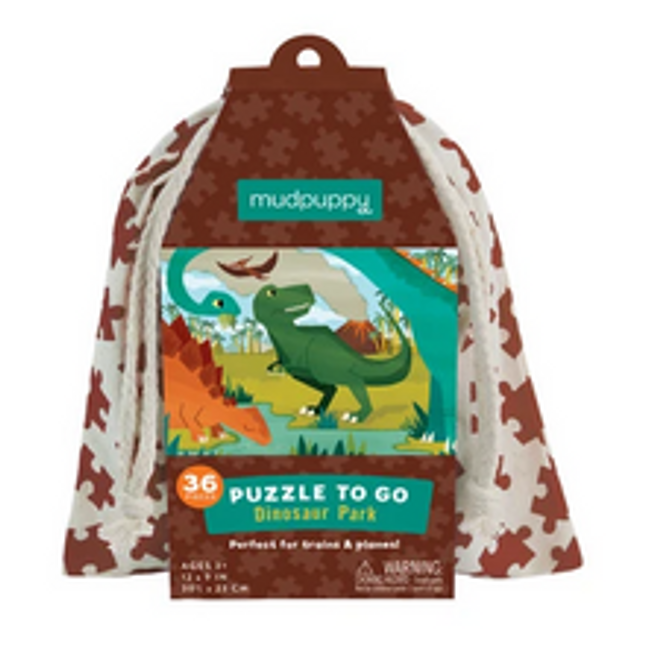 dinosaur park puzzle to go 36 pc