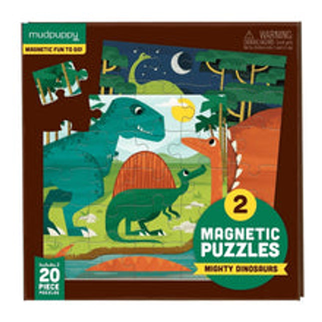 magnetic puzzle mighty dinosaurs 2 20 pc puzzles
