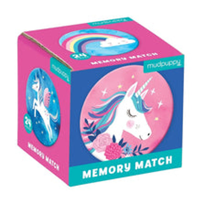 unicorn mini memory match game