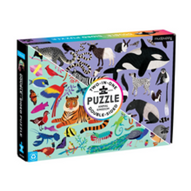 animal kingdom double sided puzzle