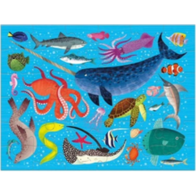 ocean life puzzle to go
