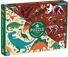 dinosaur dig 100 pc double sided puzzle