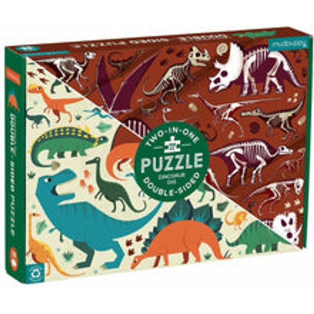 dinosaur dig 100 pc double sided puzzle