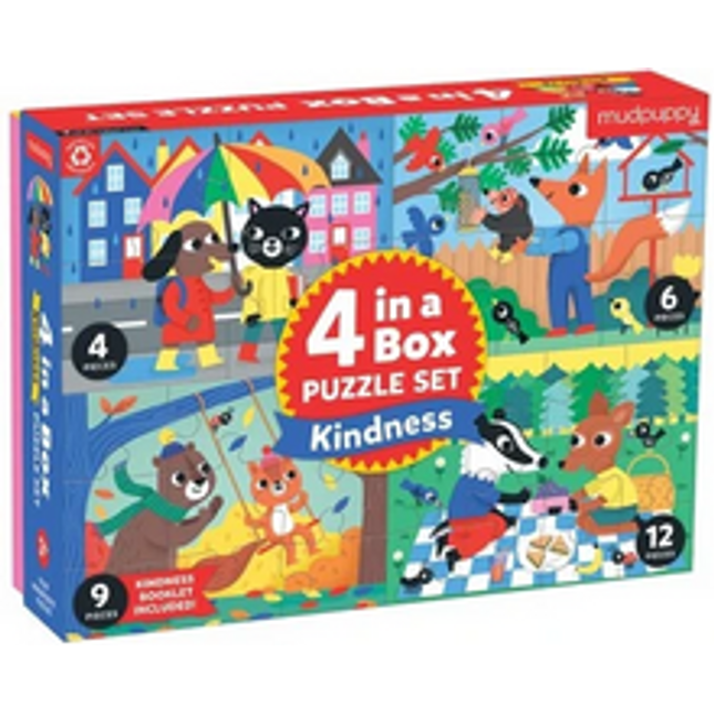 4 in a box puzzle sets kindness