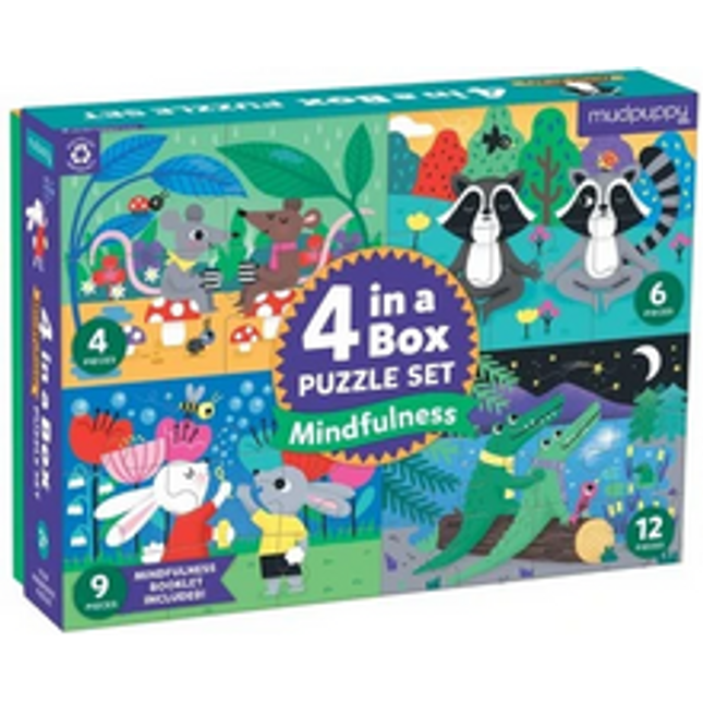 4 in a box puzzle set mindfulness f 20