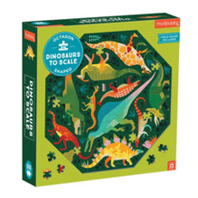 octagon shaped puzzle dinosaurs to scale