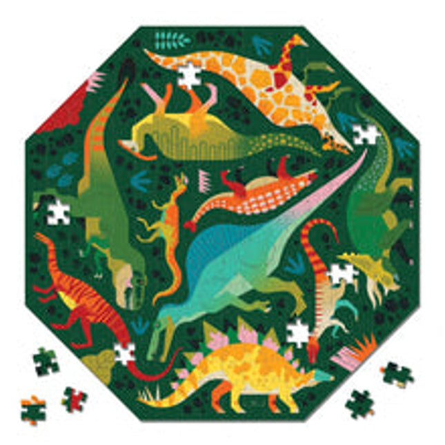 octagon shaped puzzle dinosaurs to scale