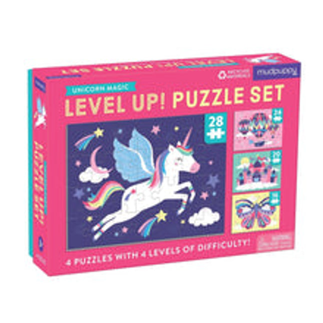 unicorn magic level up puzzle set