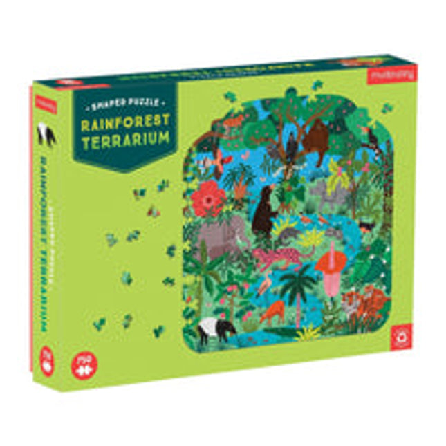 terrarium rainforest 750 pc shaped puzzle