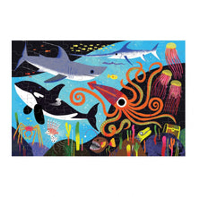 ocean predators 100 piece glow in the dark puzzle