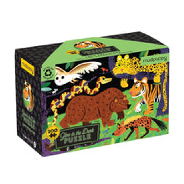 land predators 100 piece glow in the dark puzzle