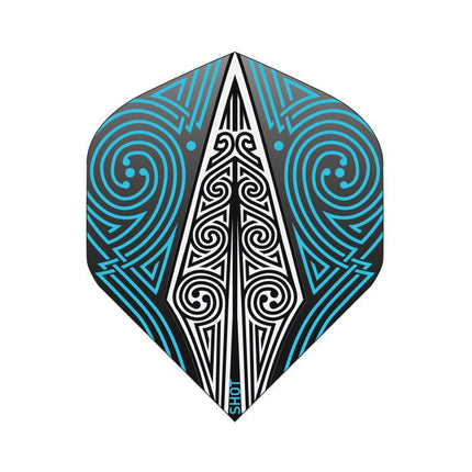 shot odins spear dart flight set std blue white