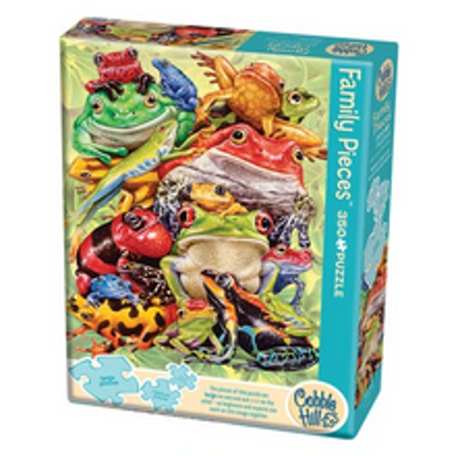 frog pile 350 pc 3 assorted puzzle sizes family