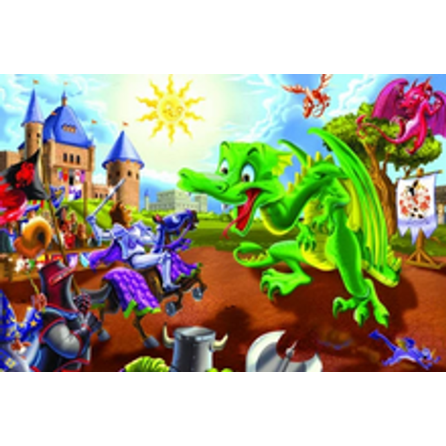 knights and dragons 36 pc floor puzzle
