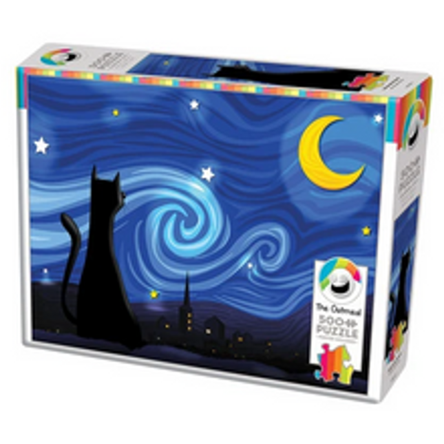 mrowwy night puzzle 500 pcs