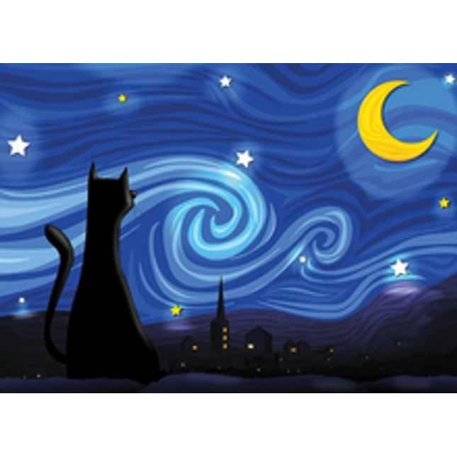 mrowwy night puzzle 500 pcs