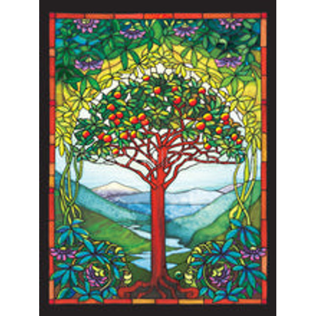 tree of life stained glass 275 pc easy handling puzzle
