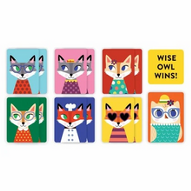 wise owl playing cards to go