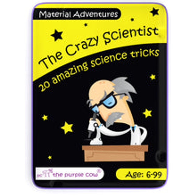 crazy scientist material adventure activity cards 20 experiments