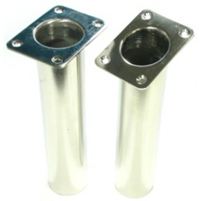 stainless slimline rod holder angled