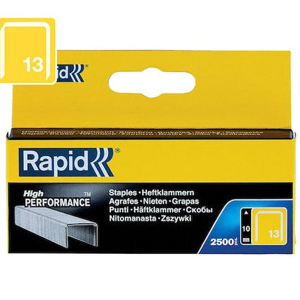rapid finewire staples galvanised 13 10 pack of 2500