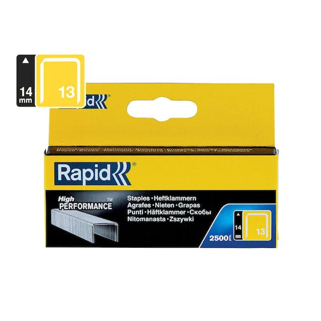 rapid finewire staples galvanised 13 14 pack of 2500