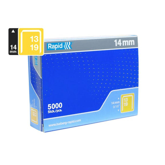 rapid finewire staples galvanised 13 14 box of 5000
