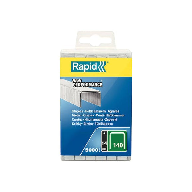 rapid flatwire staples galvanised 140 14 pack of 5000