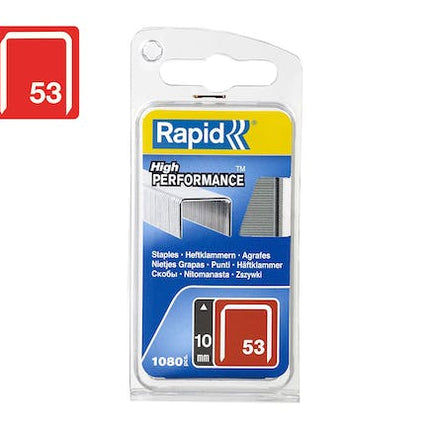 rapid finewire staples galvanised 53 10 pack of 1080